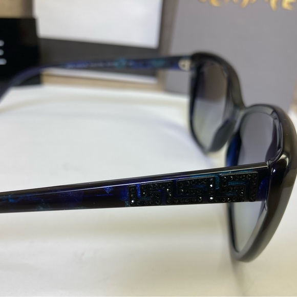 New Versace MOD4264-B 5127/8G. Blue Green Butterfly Shape Sunglasses - Picture 7 of 16